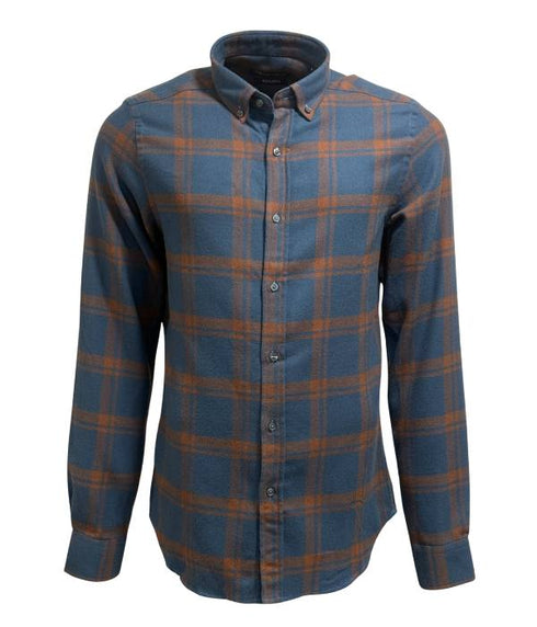 Chemise en Flanelle Bleue Homme Hiver | Chaude et Confortable